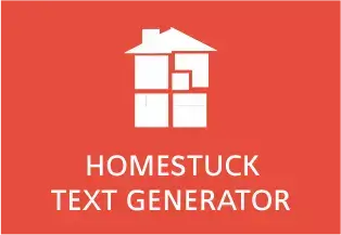 Homestuck Text Generator