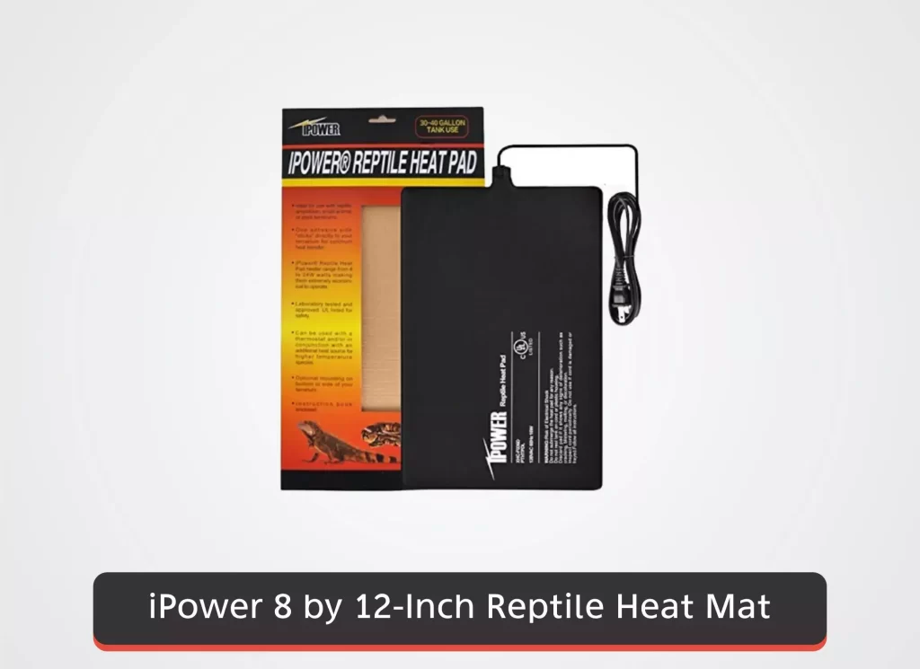  iPower 8 by 12-Inch Reptile Heat Mat Under Tank Heater