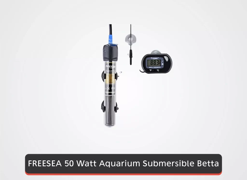 FREESEA 50 Watt Aquarium Submersible Betta Heater 