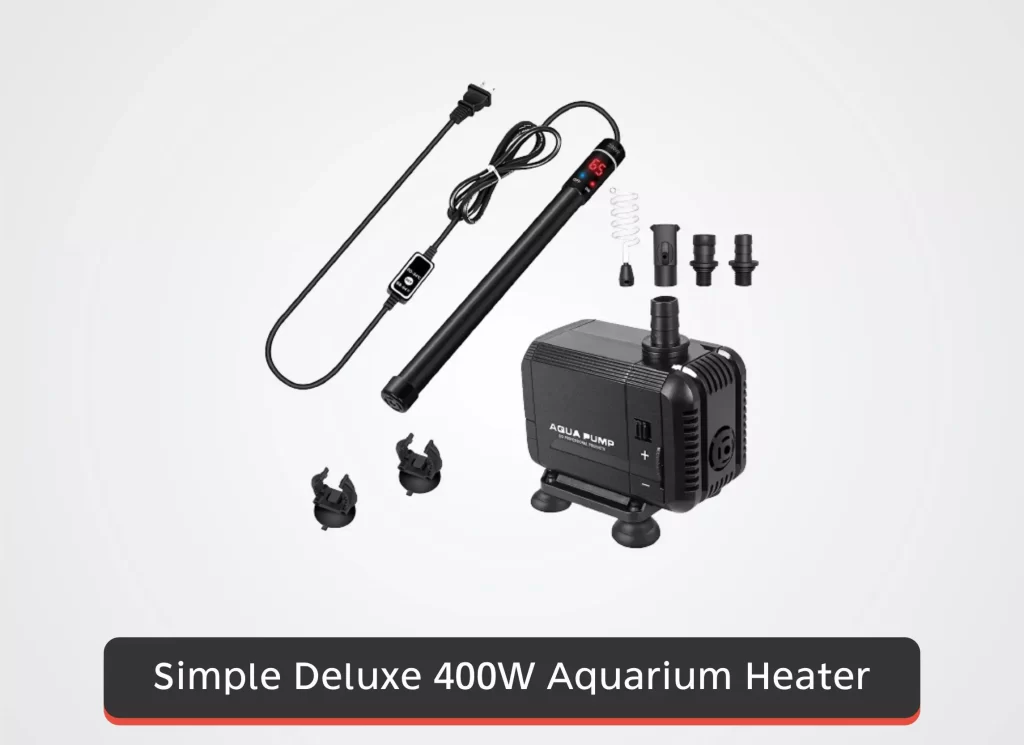 Simple Deluxe 400W Aquarium Titanium Fish Tank Heater