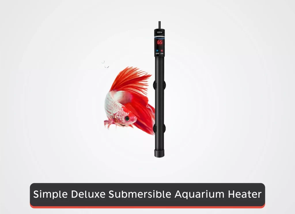 Simple Deluxe Submersible Aquarium Heater (100W Heater for 20-30 Gallon)