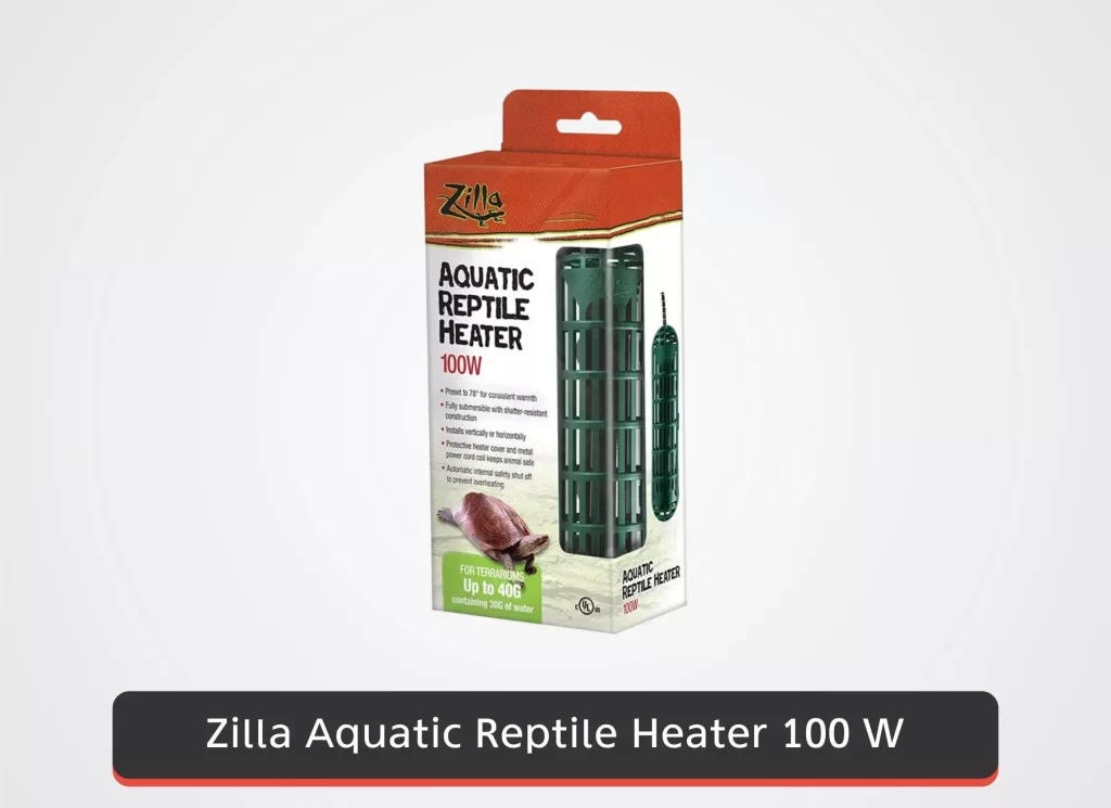 Zilla Aquatic Reptile Heater 100 Watt for Terrariums up to 40 Gallons