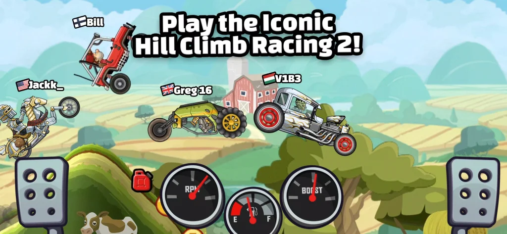Hill climb racing-features