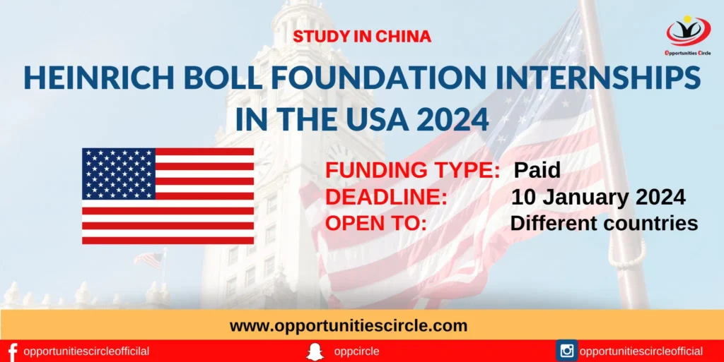 Heinrich Boll Foundation Washington DC Internship 2024